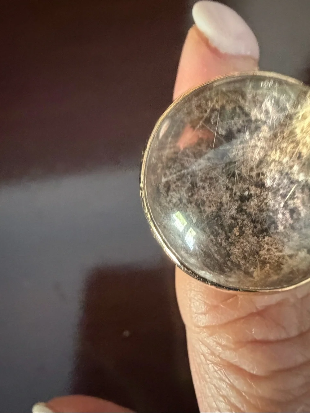 Melissa Jo manning one of a kind ring set in 14 kt
